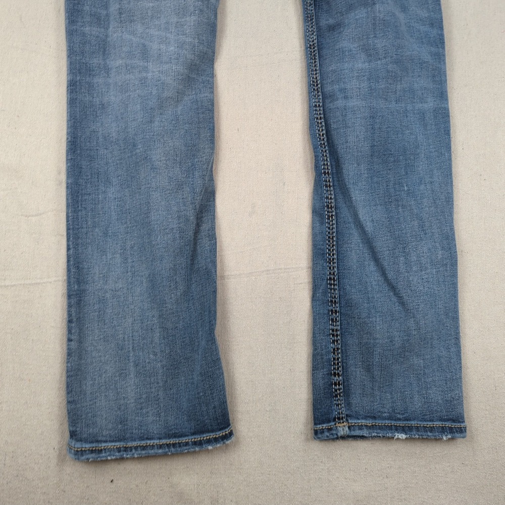 Bke Jeans Mens 34x34 Blue Jake Straight Faded Stretch Casual Preppy - Picture 14 of 15